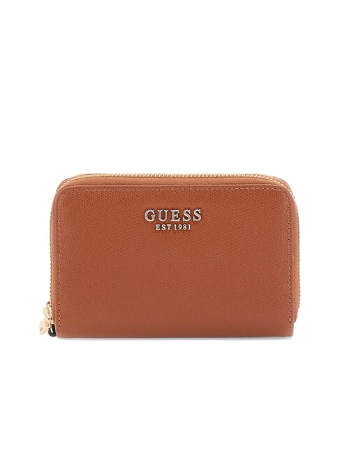 GUESS AMORETTE Mittelgroße Geldbörse mit 2 Reißverschlüssen COGNAC - Brieftaschen Damen