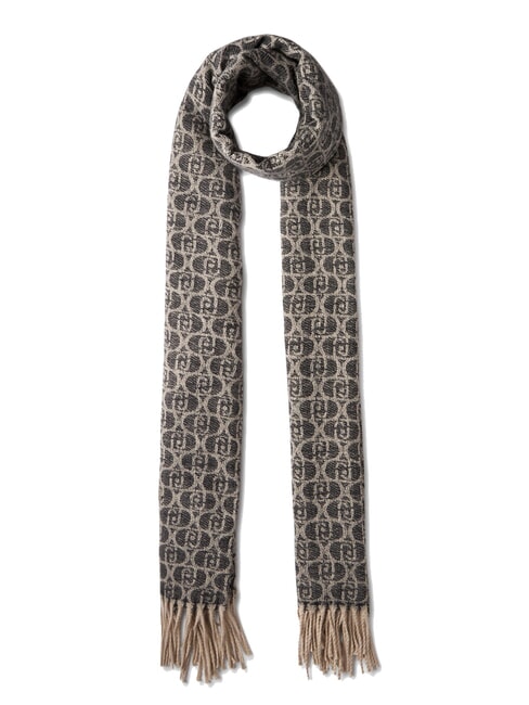 LIUJO MONOGRAM Stola mit Monogramm-Logo SCHWARZ - Schals