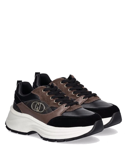 LIUJO EVA 06 Klobige Turnschuhe Schwarz Braun - Damenschuhe