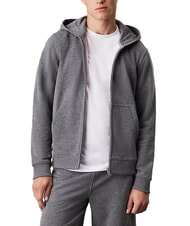 CALVIN KLEIN CK PERFORMANCE Kapuzenjacke mit durchgehendem Rei&szlig;verschluss mittelgrau meliert - Sweatshirts Herren - 1