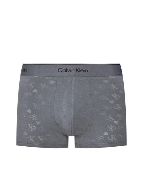 CALVIN KLEIN CK Boxershorts mit Allover-Herz-Logo Herzen Monogramm Turbulenz - Herrenslip
