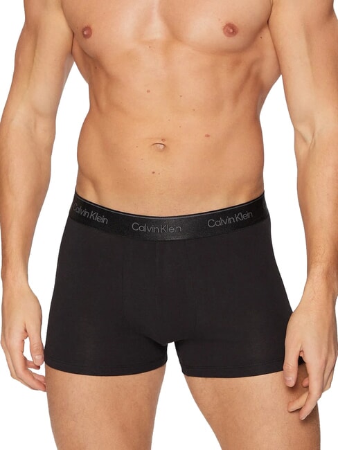 CALVIN KLEIN CK Boxershorts mit kontrastierendem Gummizug Schwarz - Herrenslip