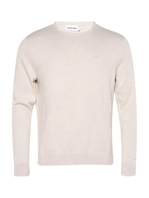 CALVIN KLEIN CK Rundhalspullover aus Baumwolle Londoner Nebel - Herrenpullover