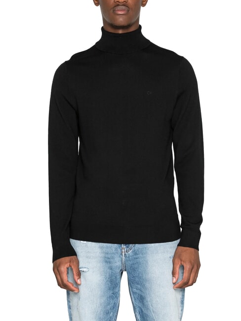 CALVIN KLEIN CK Slim-Fit-Rollkragenpullover aus Wolle ck schwarz - Herrenpullover