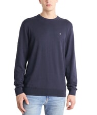 CALVIN KLEIN CK Pullover mit Rundhalsausschnitt und normaler Passform - Herrenpullover