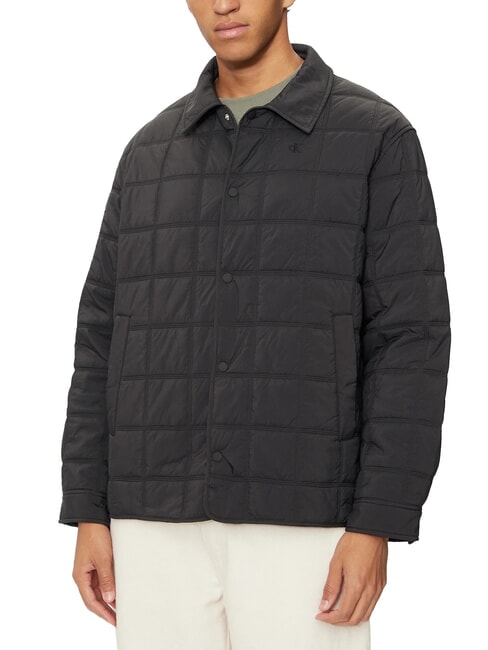 CALVIN KLEIN CK JEANS Mittelschwere Jacke mit gestepptem Kragen ck schwarz - Herrenjacken