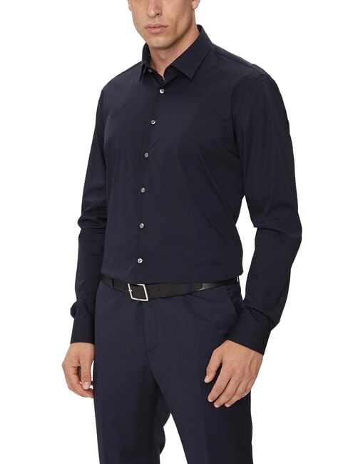 CALVIN KLEIN CK Slim Fit-Hemd aus Baumwollpopeline Nachthimmel - Herrenhemden