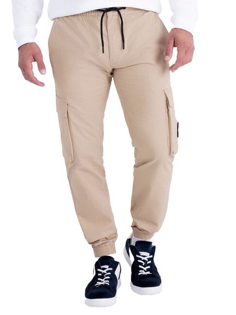 CALVIN KLEIN CK JEANS Skinny-Fit-Cargohose Travertine - Herrenjeans