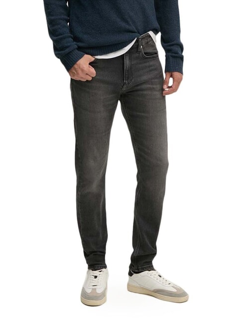 CALVIN KLEIN CK JEANS Slim-Fit-Skinny-Jeans schwarzer Denim - Herrenjeans