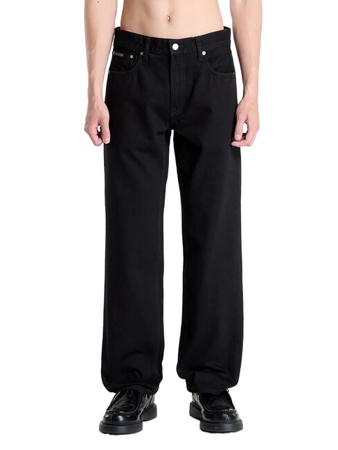 CALVIN KLEIN CK JEANS Straight-Fit-Jeans im Stil der 90er ck klassisches Schwarz - Herrenjeans