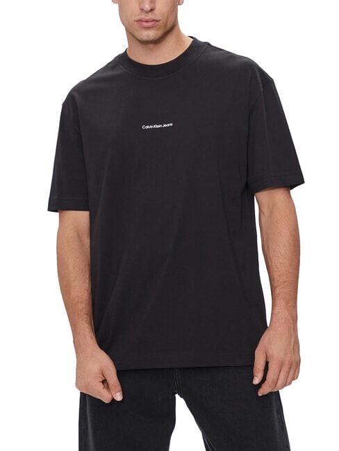 CALVIN KLEIN CK JEANS Kurzarm-T-Shirt mit normaler Passform ck schwarz - Herren-T-Shirts