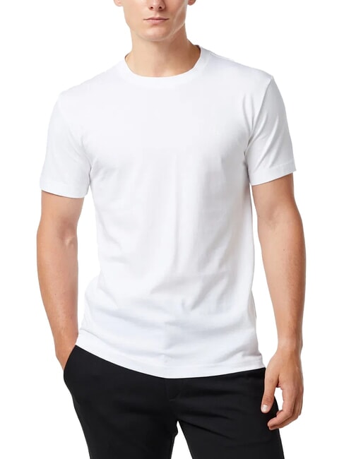 CALVIN KLEIN CK JEANS Kurzärmeliges Baumwoll-T-Shirt strahlendes Weiß - Herren-T-Shirts