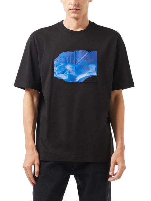 CALVIN KLEIN CK JEANS Kurzärmliges T-Shirt mit Euphoric-Prägung ck schwarz - Herren-T-Shirts
