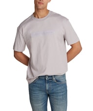 CALVIN KLEIN CK JEANS T-Shirt mit besticktem Box-Tee im Regular-Fit Möwengrau - Herren-T-Shirts - 1