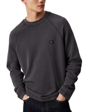 CALVIN KLEIN CK JEANS Langarm-T-Shirt mit Waffelmuster Ebenholz - Herren-T-Shirts - 1