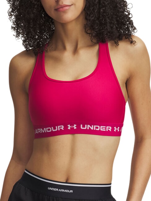 UNDER ARMOUR CROSSBACK MID Sport-BH schattiertes Fuchsia - BHs Damen