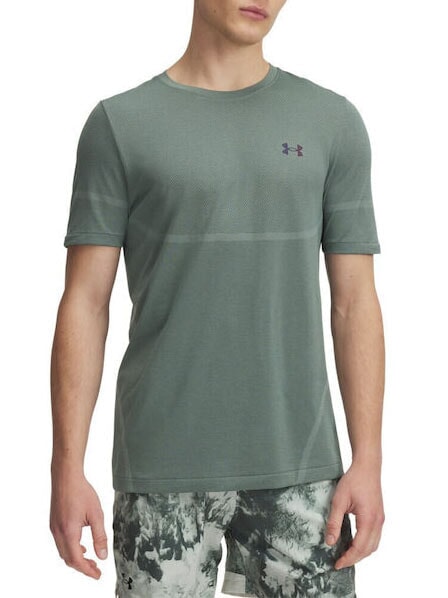 UNDER ARMOUR VANISH Kurzarm-T-Shirt Kieselsäuregrün - Herren-T-Shirts