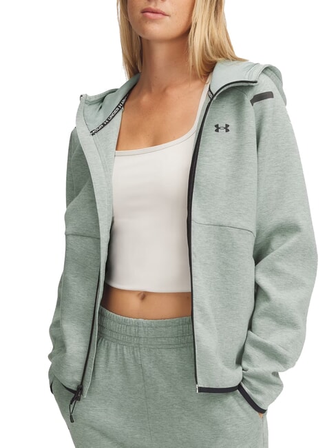 UNDER ARMOUR UNSTOPPABLE Kapuzenpullover Kieselsäuregrün - Sweatshirts Damen