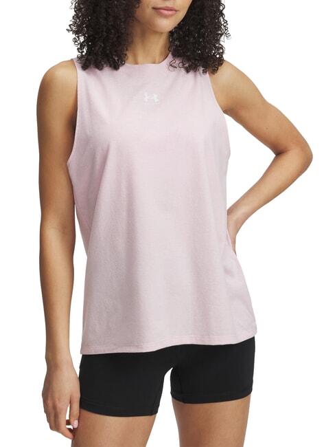 UNDER ARMOUR RIVAL MUSCLE Tanktop Prime Pink - T-Shirts und Tops für Damen