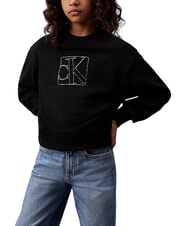 CALVIN KLEIN CK KIDS Sweatshirt mit Rundhalsausschnitt und Print ck schwarz - Sweatshirts Kinder - 1