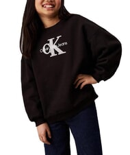 CALVIN KLEIN CK KIDS Sweatshirt mit Rundhalsausschnitt und Sherpa-Logo - Sweatshirts Kinder