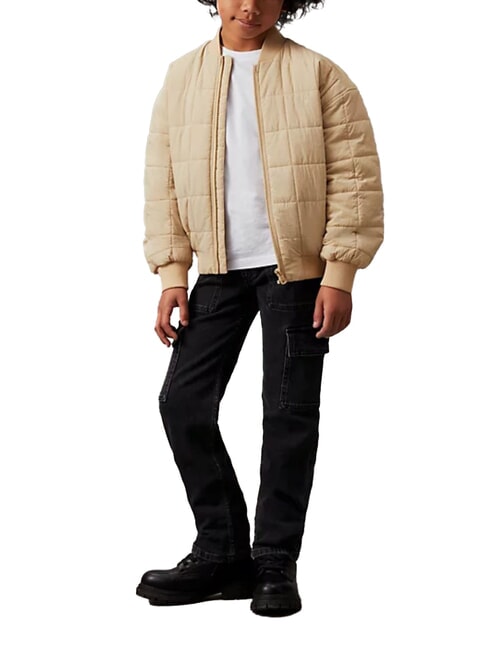 CALVIN KLEIN CK KIDS Kinderjeans mit Taschen anthrazitgrau rgd - Kinderhosen