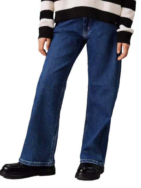 CALVIN KLEIN CK KIDS Bootcut-Fit-Jeans für Mädchen authentisches City Blue CF - Kinderhosen
