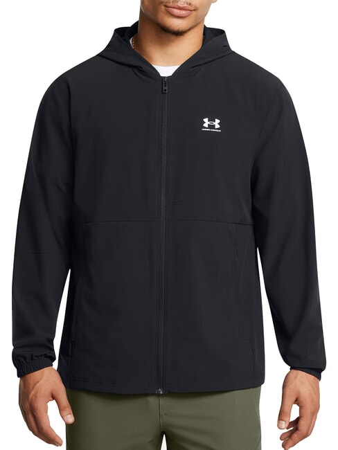 UNDER ARMOUR VIBE WOVEN Kapuzenjacke Schwarz - Herrenjacken