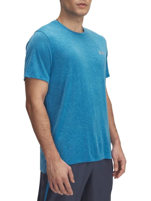 UNDER ARMOUR LAUNCH Kurzarm-T-Shirt Ätherblau - Herren-T-Shirts