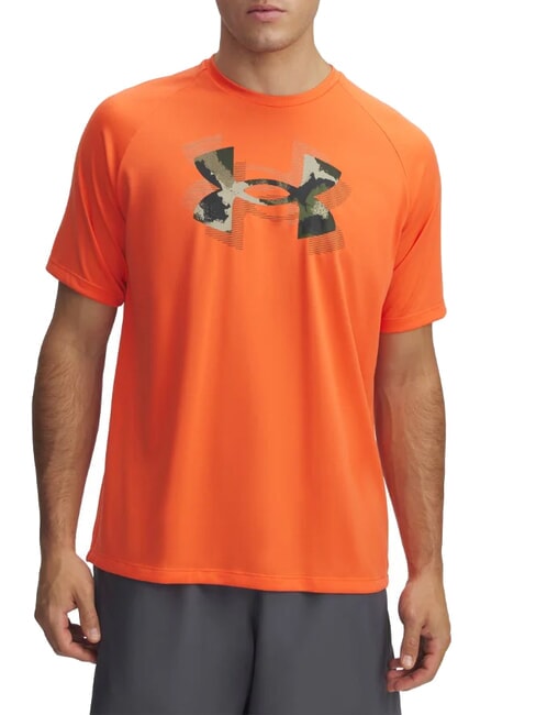 UNDER ARMOUR TECH PRINT T-Shirt Feuer - Herren-T-Shirts
