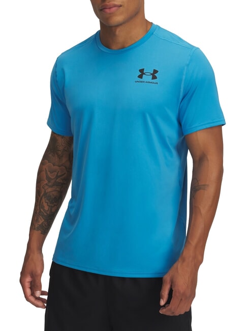 UNDER ARMOUR HEATGEAR FITTED Kurzarm-T-Shirt Ätherblau - Herren-T-Shirts