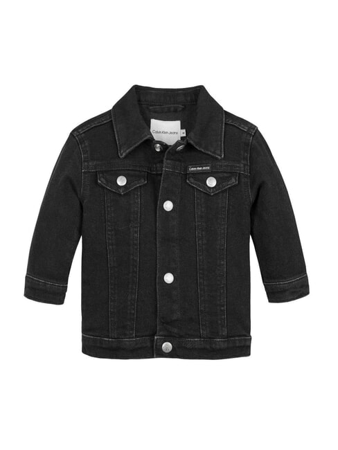 CALVIN KLEIN CK KIDS Baby-Jeansjacke gewaschenes Schwarz - Kinder Jacken