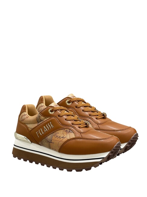 ALVIERO MARTINI PRIMA CLASSE GEO JR Plateau-Sneaker Leder / Geobeige - Damenschuhe