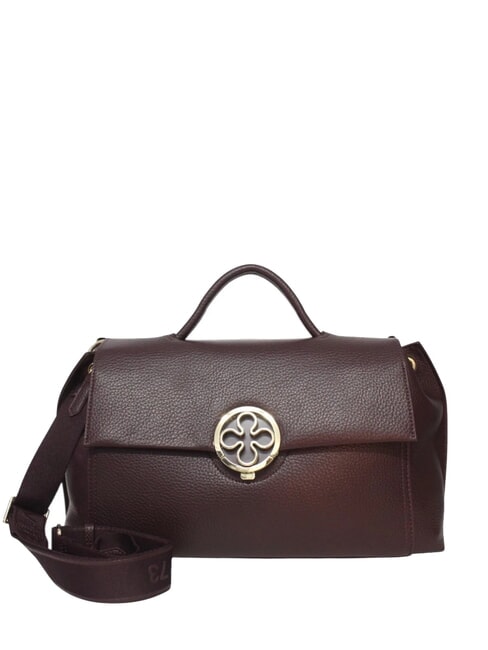 V73 FEDERICA Große Handtasche mit Schultergurt Bordeaux - Damentaschen