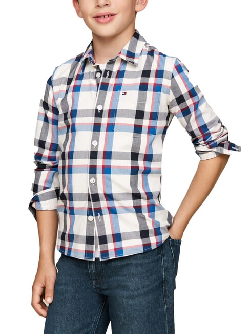 TOMMY HILFIGER TH KIDS Tartan-Hemd leuchtendes Indigo - Kinderhemden