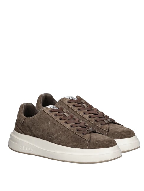 GUESS ELBA Sneakers aus Wildleder braun - Herrenschuhe