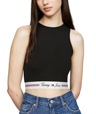 TOMMY HILFIGER TH JEANS Spitze Schwarz - T-Shirts und Tops f&uuml;r Damen - 1
