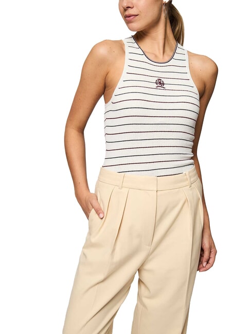 TOMMY HILFIGER TH Tanktop Elfenbein - T-Shirts und Tops für Damen