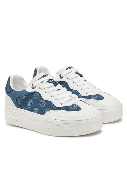 GUESS SWOLE2 Plateau-Sneaker mit Denim-Einsätzen Blau - Damenschuhe