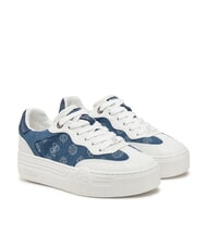GUESS SWOLE2 Plateau-Sneaker mit Denim-Einsätzen Blau - Damenschuhe - 1