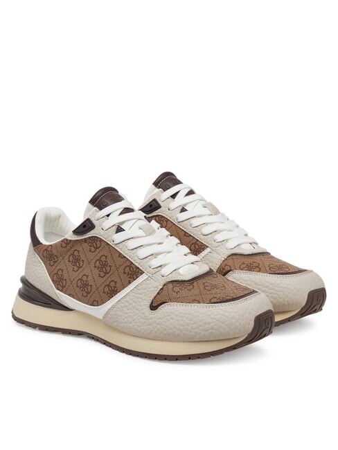 GUESS ISLAND Turnschuhe weiß beige - Herrenschuhe