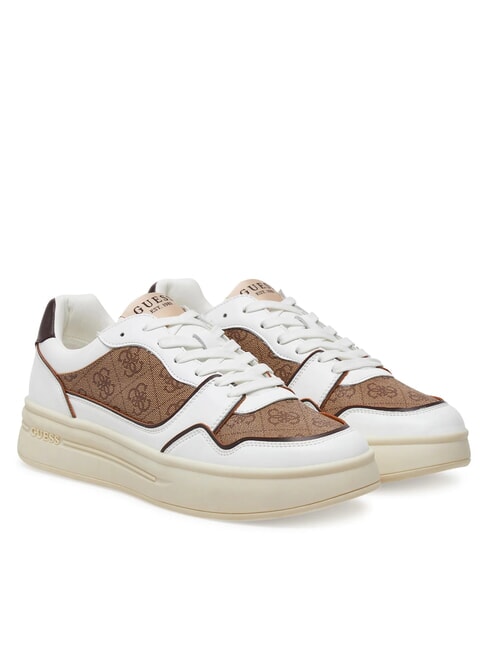 GUESS WINNO II Sneaker mit 4G-Logo-Einsätzen Beige / Braun - Herrenschuhe