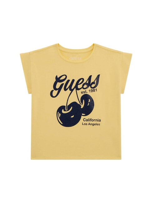 GUESS KIDS MIDI Kurzarm-T-Shirt geriebene Zitrone - Kinder-T-Shirt