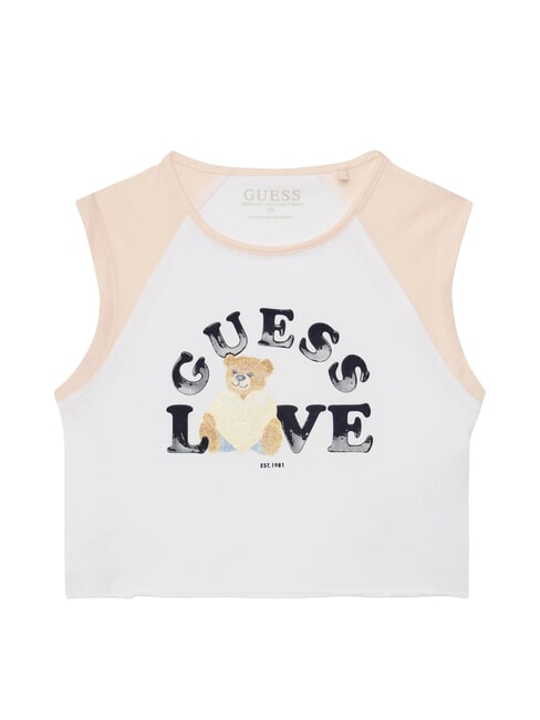 GUESS KIDS MIDI T-Shirt mit bedrucktem Armloch purweiß - Kinder-T-Shirt