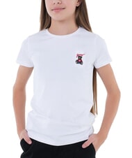GUESS KIDS Kurzarm-T-Shirt mit Teddyb&auml;r - Kinder-T-Shirt