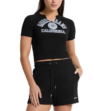 GUESS JEANS LOGO CALIFORNIA Kurzärmliges, kurzes Stretch-T-Shirt - T-Shirts und Tops für Damen