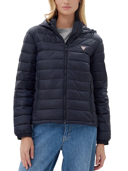 GUESS JEANS PACKABLE Leichte Daunenjacke mit Kapuze gewagter Ozean - Daunenjacken für Damen