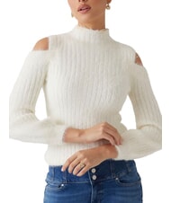 GUESS FUZZY TAKARA Pullover mit hohem Kragen und Cut-Outs - Damenpullover