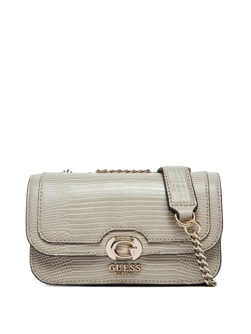 GUESS ORLINA Wandelbare Tasche mit Eidechsen-Print Taupe - Damentaschen