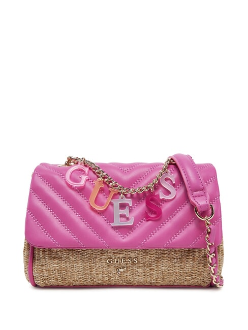 GUESS GIRL Mini-Tasche mit Logo-Charm rosa Ausbruch - Damentaschen